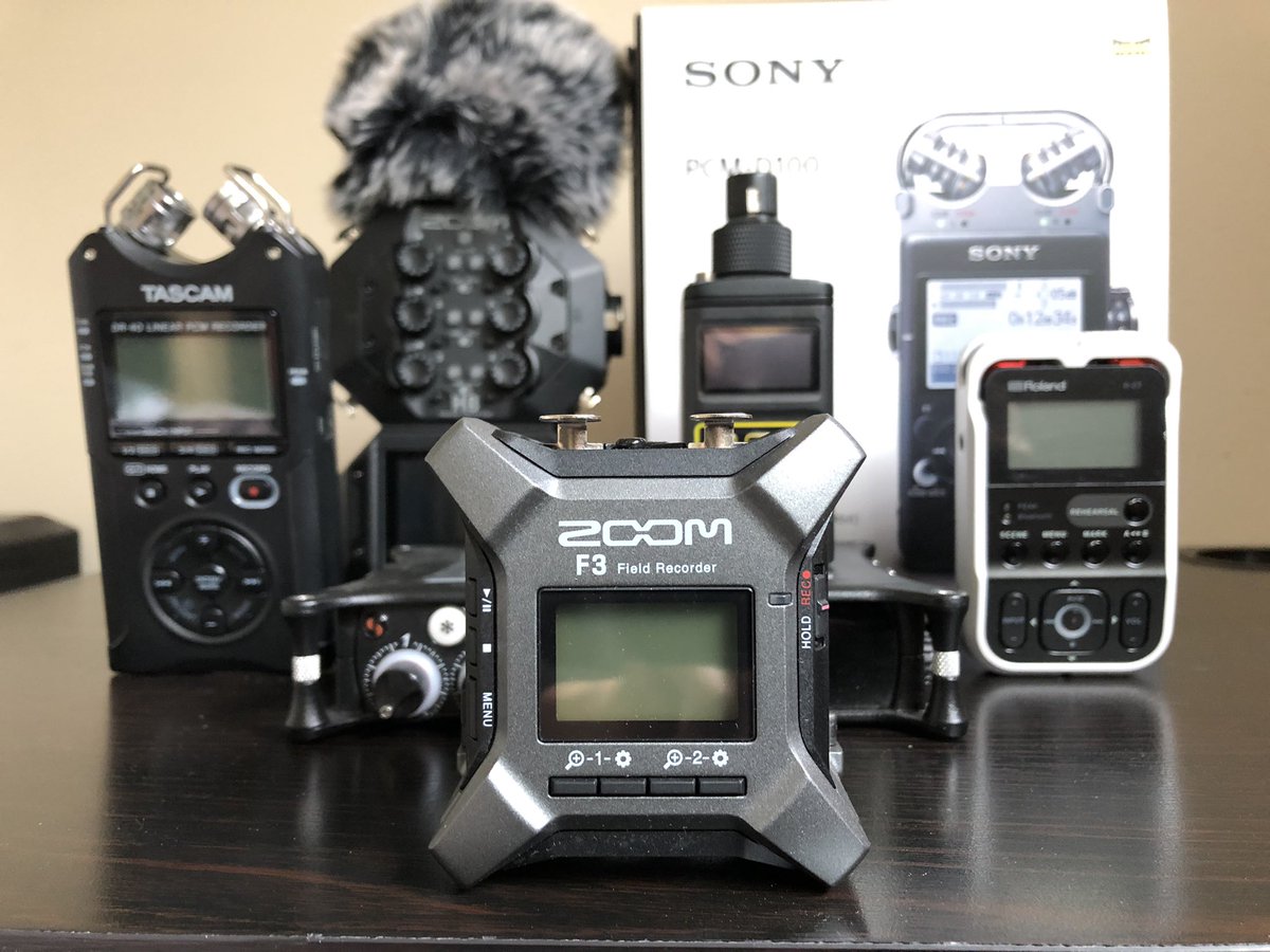 plasticAudio's tweet photo. One can never have too many recorders. Welcome #ZoomF3 to the family. #FieldRecorders #HandHeldRecorders https://t.co/triZigvQkx