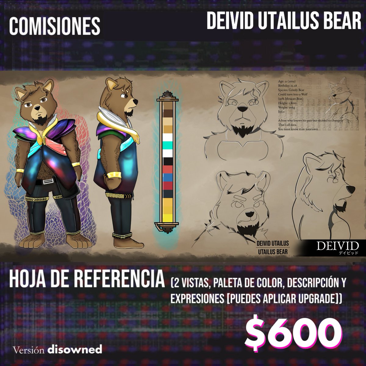 deividutailus's tweet photo. 🐻 ¡COMISIONES ABIERTAS! 🐺

 Oficialmente tenemos 5 SLOTS para cada uno de los productos en comisiones Y... ¡6 EN CADA UNO DE LOS NSFW! 

La lista de SLOTS se irán actualizando ¡HAY DESCUENTOS Y PROMOCIONES! Aparta el tuyo ¡YA!

#FURRY #COMMISIONS #furrynsfw https://t.co/zFeGKIiI1q