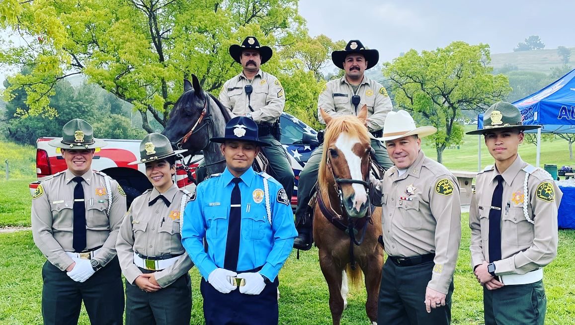 LASDYouth's tweet photo. Some of our amazing @lasdexplorers presented our nation’s colors today at the #superhero5k @lasd_c_p_b @lasdhq @LACoSheriff https://t.co/xKdpgUuzdu
