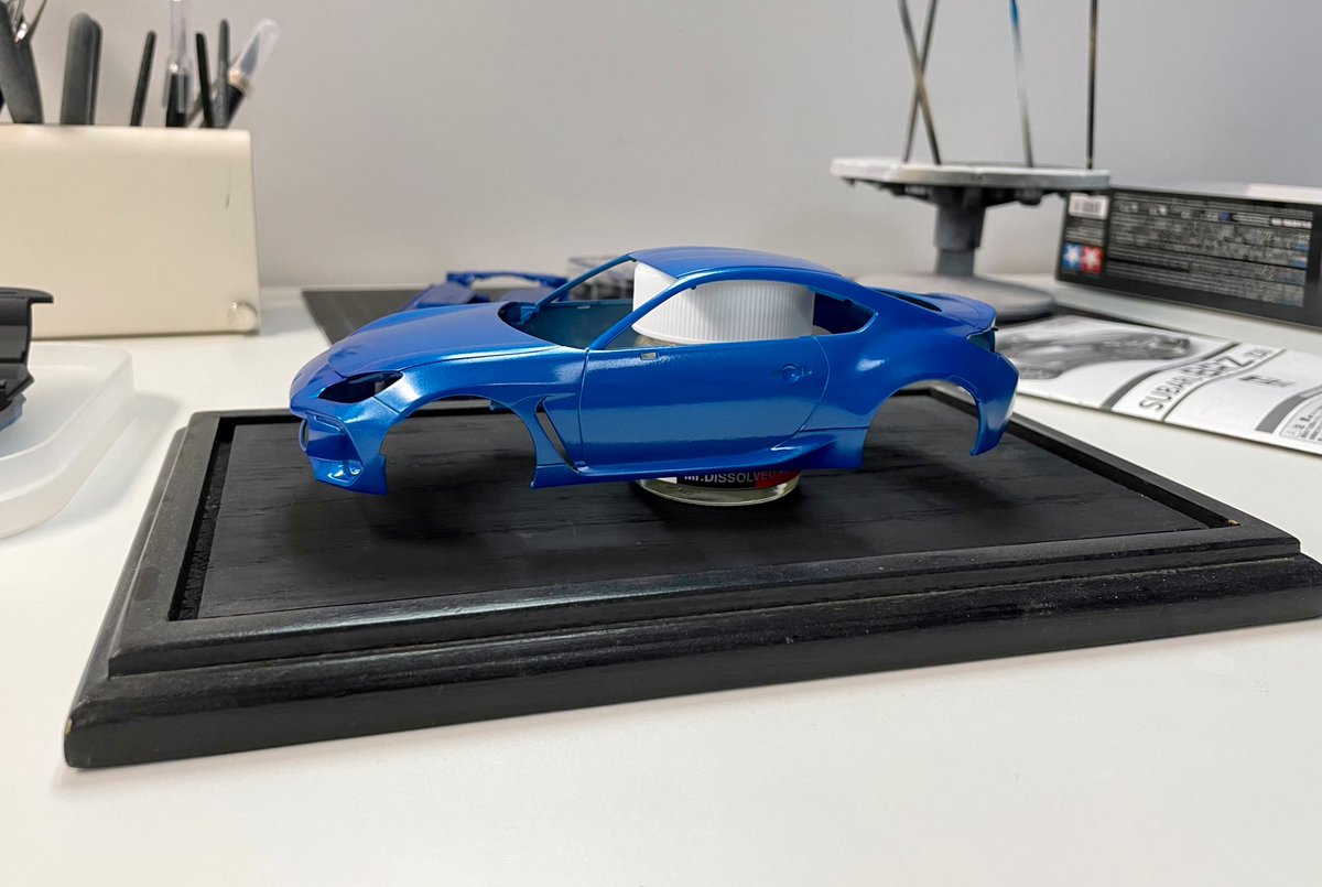 theScaleWS's tweet photo. @FrankAFord @mrzmbywf @thedogschuffers @geoffurs @mattblackgod @MisobodMarc @thebigmek @wargamesodyssey Looking good - can’t go wrong w foam core. Took a break from the SR-71 and successfully laid down a clear coat on Tamiya’s newly issued Subaru BRZ. Simply love that Rally Blue paint!
#tamiya #subarubrz #plasticaddict https://t.co/s3ptaZHrkd
