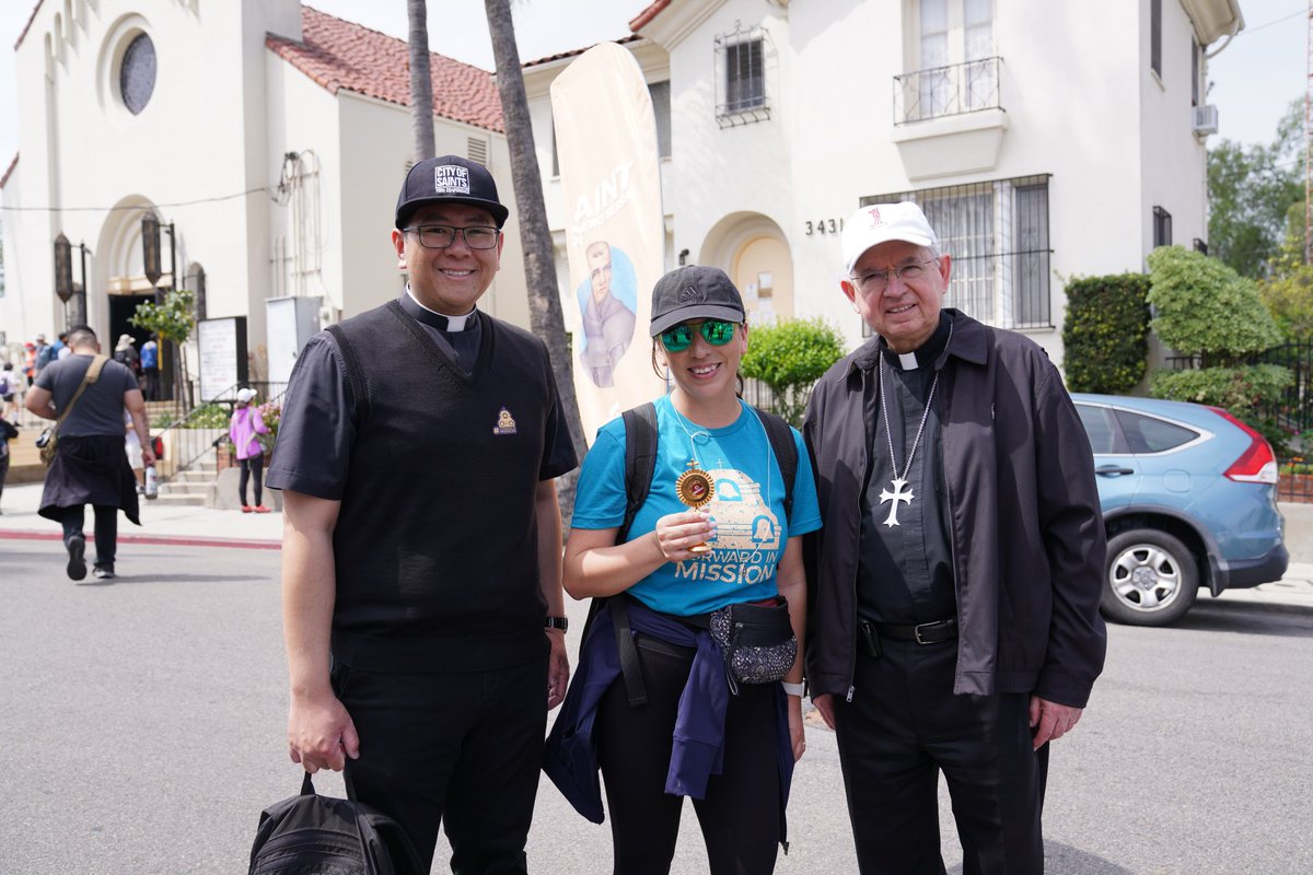 lacatholics's tweet photo. “Brothers and sisters, as the saints remind us, our lives are a pilgrimage to the promise land of heaven, to our Father’s house. This is a journey we are making, walking with Jesus. Following him. Living with him. Loving as he loved.” @ArchbishopGomez #ForwardInMission https://t.co/QvstsXy2Wk