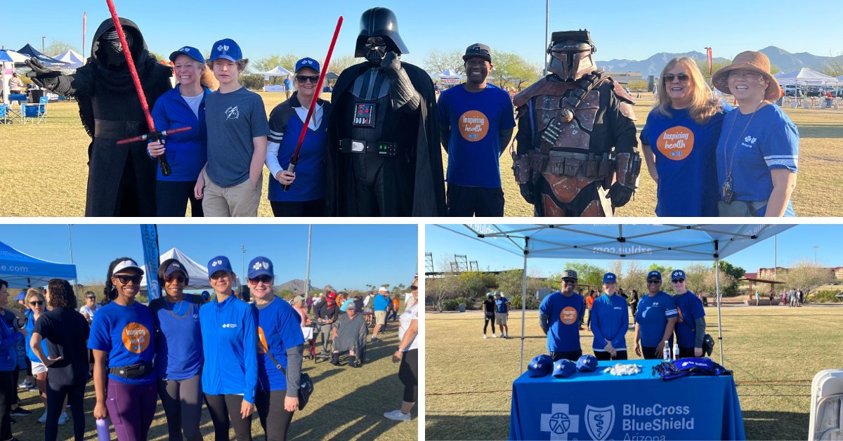BCBSAZ's tweet photo. Spotted: several of our Blue friends and family supporting @MSsociety at Walk MS: Phoenix! #WalkMS https://t.co/EV4enG3Y9X