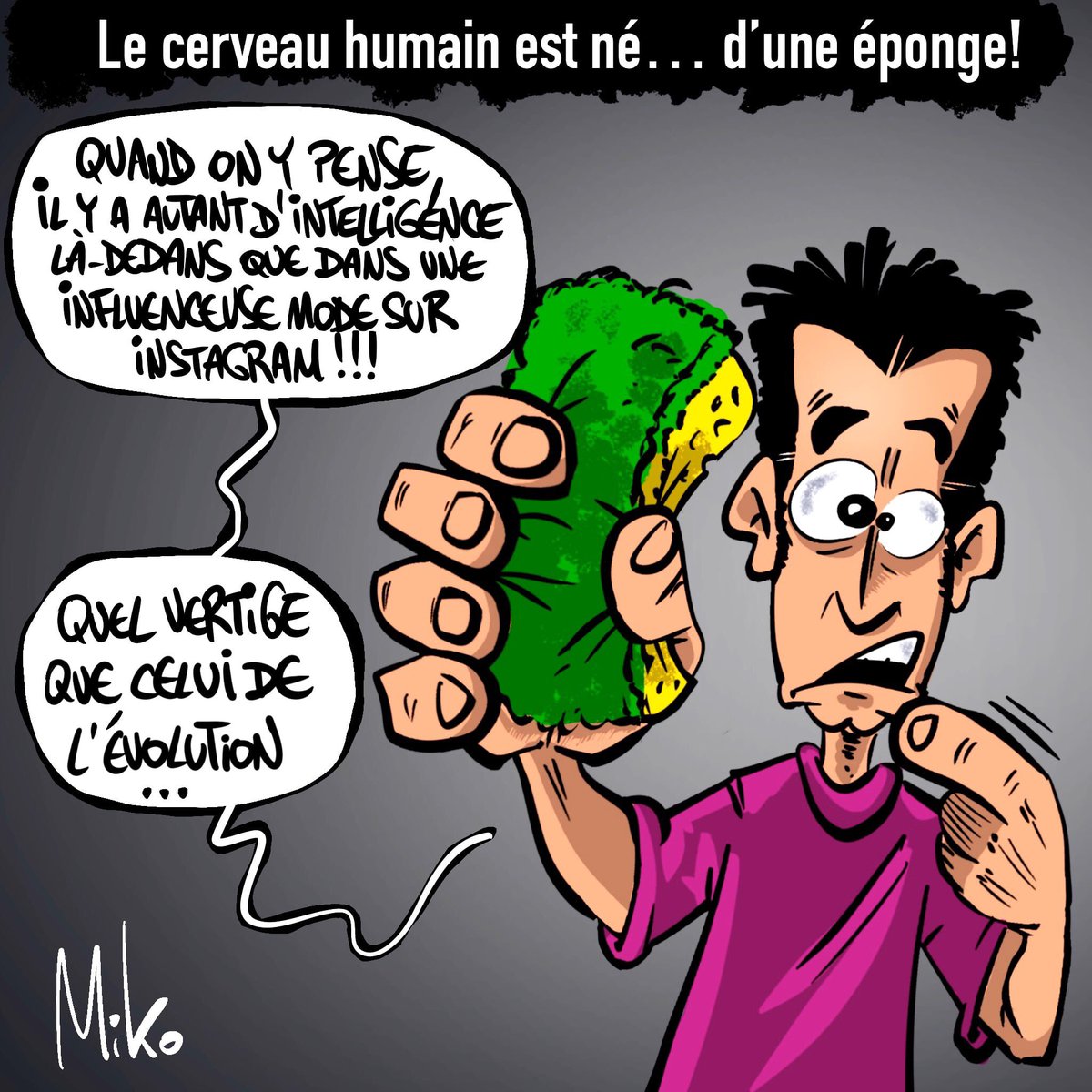 mikodessinateur's tweet photo. Et c’est le moment de s’exclamer: « #incroyable, mais #vrai »! #miko #dessin #cerveau #eponge #science https://t.co/5DjwE5oBcB