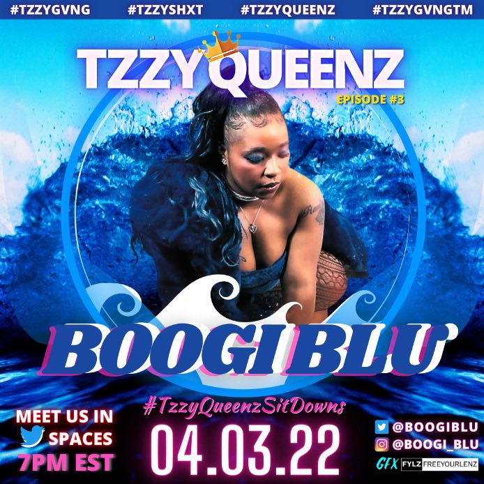 dispatchindiva's tweet photo. #TzzyQueenzSitDowns SUNDAY
at 7PM EST with @BoogiBlu 🥶
Hosted by @dispatchindiva
@DeeCheree_ @Rubys_Crown
@1228Momma and #NastyNaj
#TzzyGvng x #TzzyShxt
#TzzyQueenz #TzzyGvngTM https://t.co/294vOrQuEl