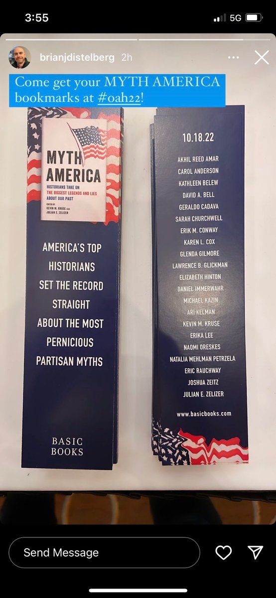 That’s right. Bookmarks. #OAH22