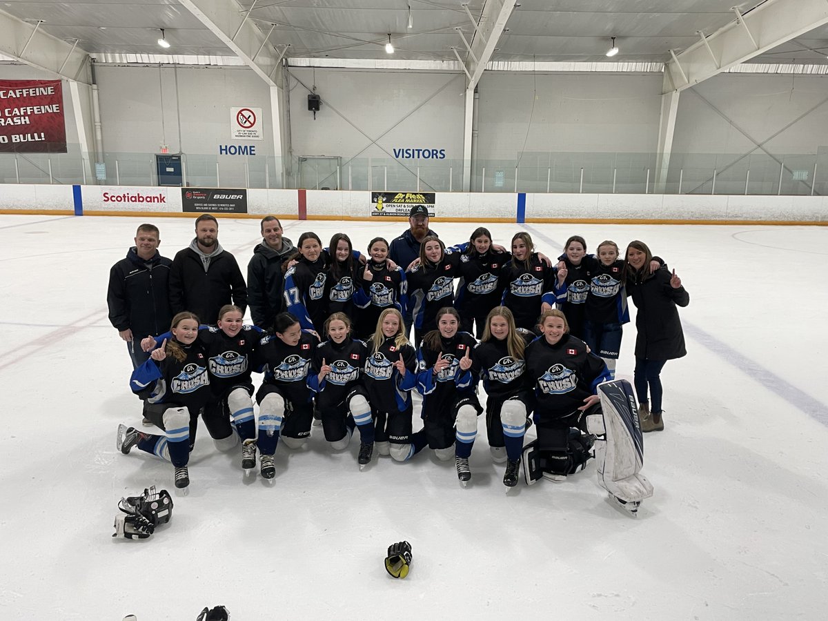 CKCrushHockey's tweet photo. The U13B Crush beat the Georgina Golden Hawks 2-1 in the OWHA Southern league final in Toronto today! Congratulations! https://t.co/1Tzl0tRT2E