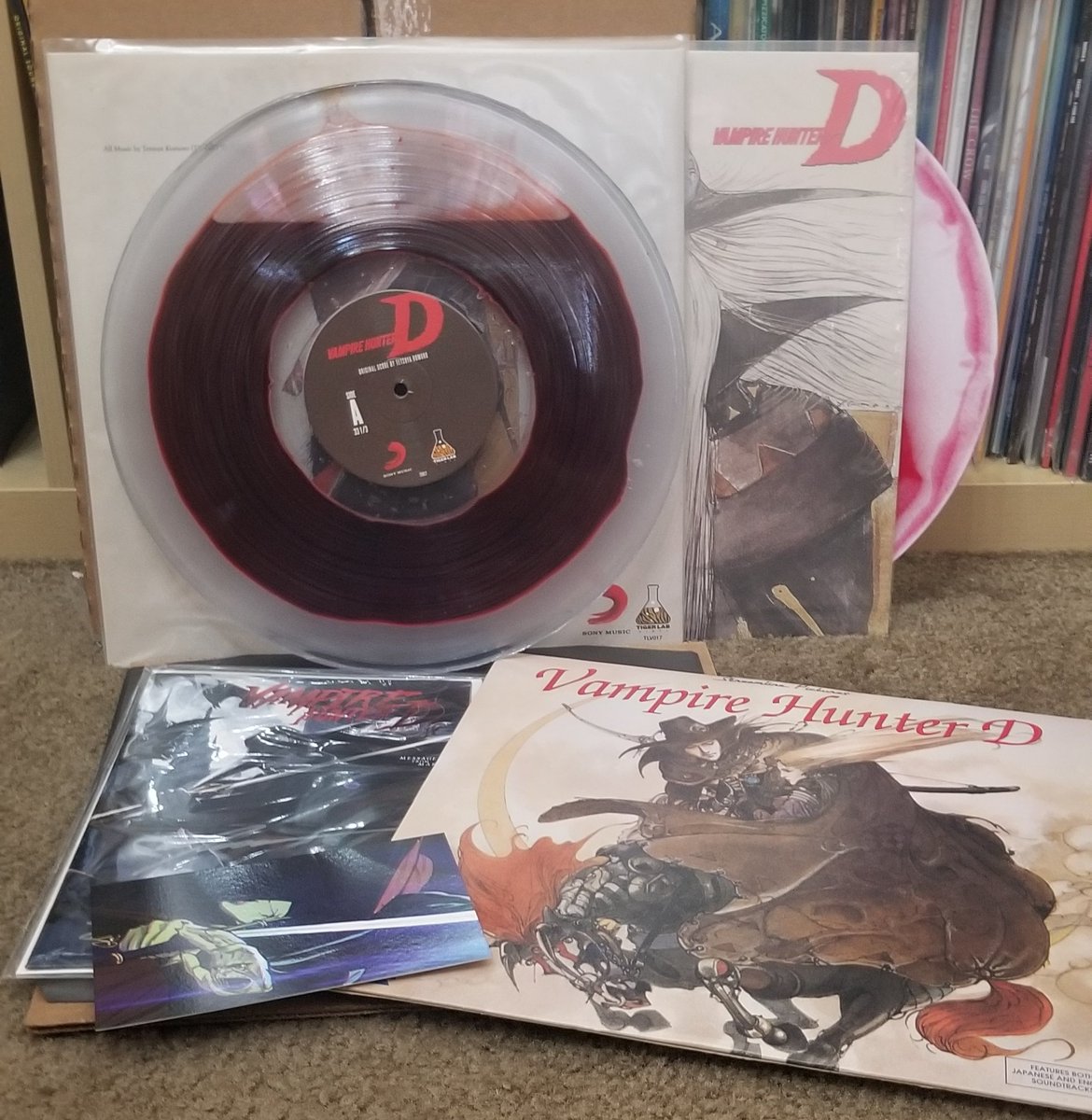 Pixeled_Art's tweet photo. Thank you @TigerLabVinyl for this beautiful addition to my Vampire Hunter D collection! #tigerlabvinyl #bloodfilledrecord #vampirehunterd #vhdtheseries https://t.co/0iRQk2Dbn4