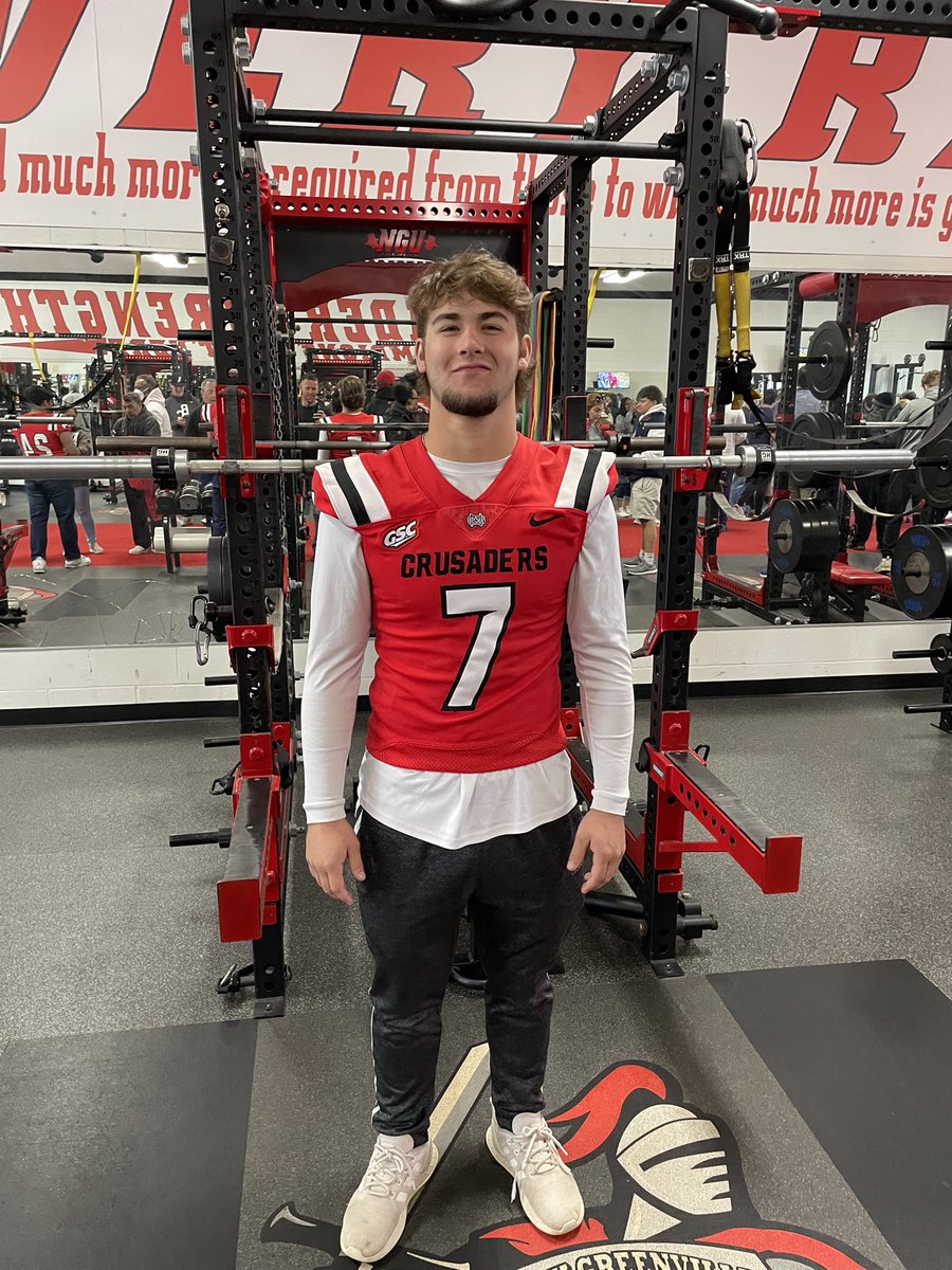 richey_elijah's tweet photo. Had an awesome time at NGU today! Thanks for having me @CoachThurn @NGUFootball1 @SteeleSears https://t.co/8AtnuyNQOc