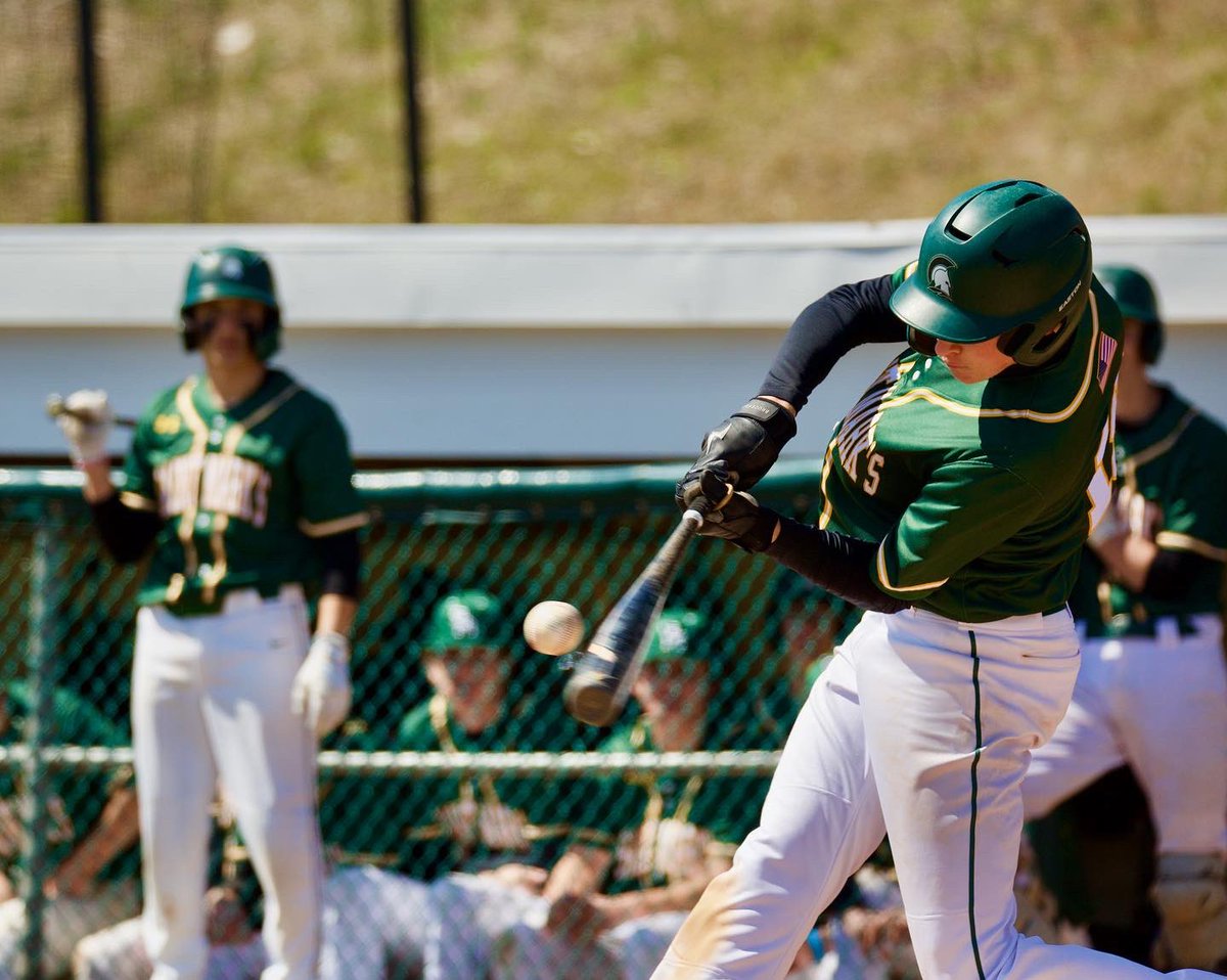 Bwenger9's tweet photo. Kyle Reader with a BOMB to lead @baseballstmarks to a huge win over Hodgson today! https://t.co/xWhUXKjO8c