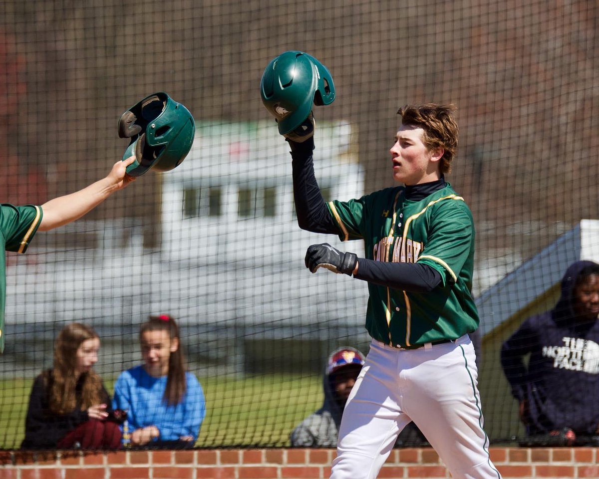 Kyle Reader with a BOMB to lead <a href="/baseballstmarks/">Spartan Coaching Staff</a> to a huge win over Hodgson today!