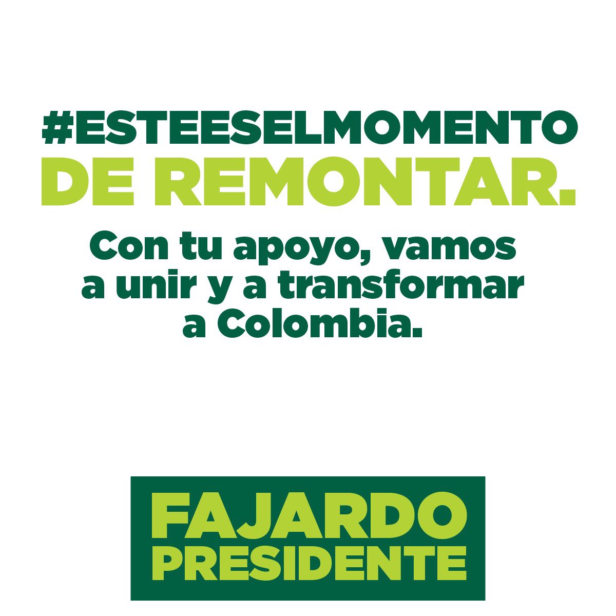 avilagab's tweet photo. #EsteEsElMomento de remontar. Con tu apoyo vamos a unir y a transformar a Colombia. @sergio_fajardo y #MiViceEs @LuisGMurillo https://t.co/GMplPfEqkL