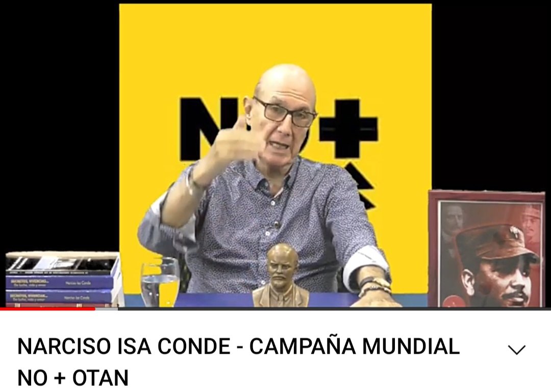 "La agresividad de la <a href="/NATO/">NATO</a> obedece a que EE.UU. es una potencia en declive. Su accionar pone en peligro a los pueblos del mundo. La Campaña No Más OTAN es un esfuerzo en defensa de la humanidad"

Narciso Isa Conde en el Programa "Tiro al Blanco".

Enlace:
youtu.be/1nnwyigPzlE
