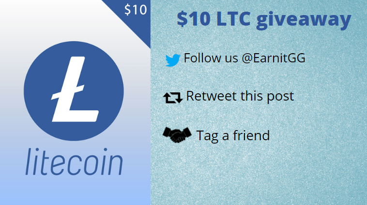 EarnitGG's tweet photo. $10 $LTC #Giveaway

To participate: 

🙎 Follow us

⏪ Retweet this post

👤 Tag a friend

Good luck everyone! 
Ending in 3 days! ♥️

#Giveaways #CSGOGiveaways #NFTGiveaway #Csgogiveaways #csgo #free https://t.co/9894WuNx3e