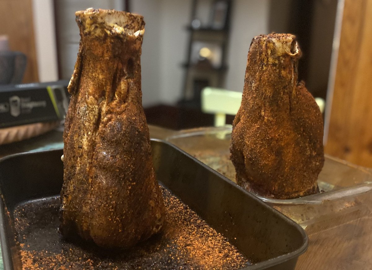 scottmcg12's tweet photo. Had these beef shins brined from the local butcher for a couple of days..
Rubbed with @LanesBBQau AnchoEspresso & Signature β¦& in to the heat for about 8 hoursπ #bbq #beefshin https://t.co/s1LXzNiTAk