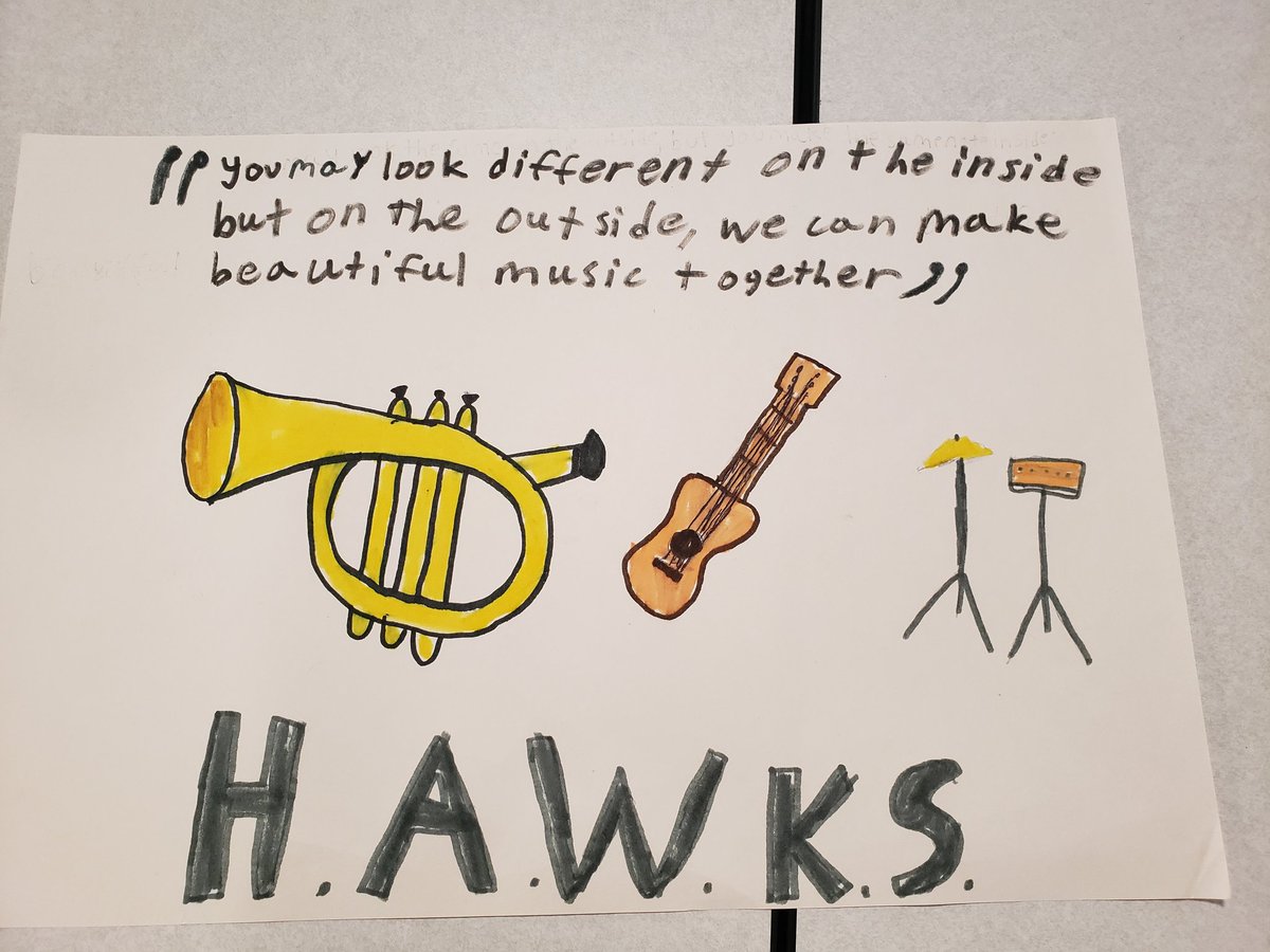 MMS H.A.W.K.S. Leadership team working hard to remind us all   <a href="/MarlboroMiddle/">Marlboro Middle School</a>