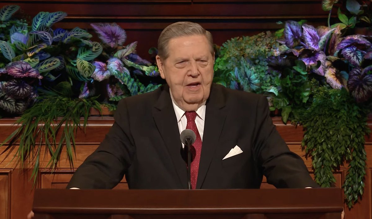 ldsconf's tweet photo. "You are stronger than you think. Help is available, from others and especially from God. You are loved and valued and needed. We need you. Fear not, and believe only.” @HollandJeffreyR | #GeneralConference https://t.co/EobVexNwmE