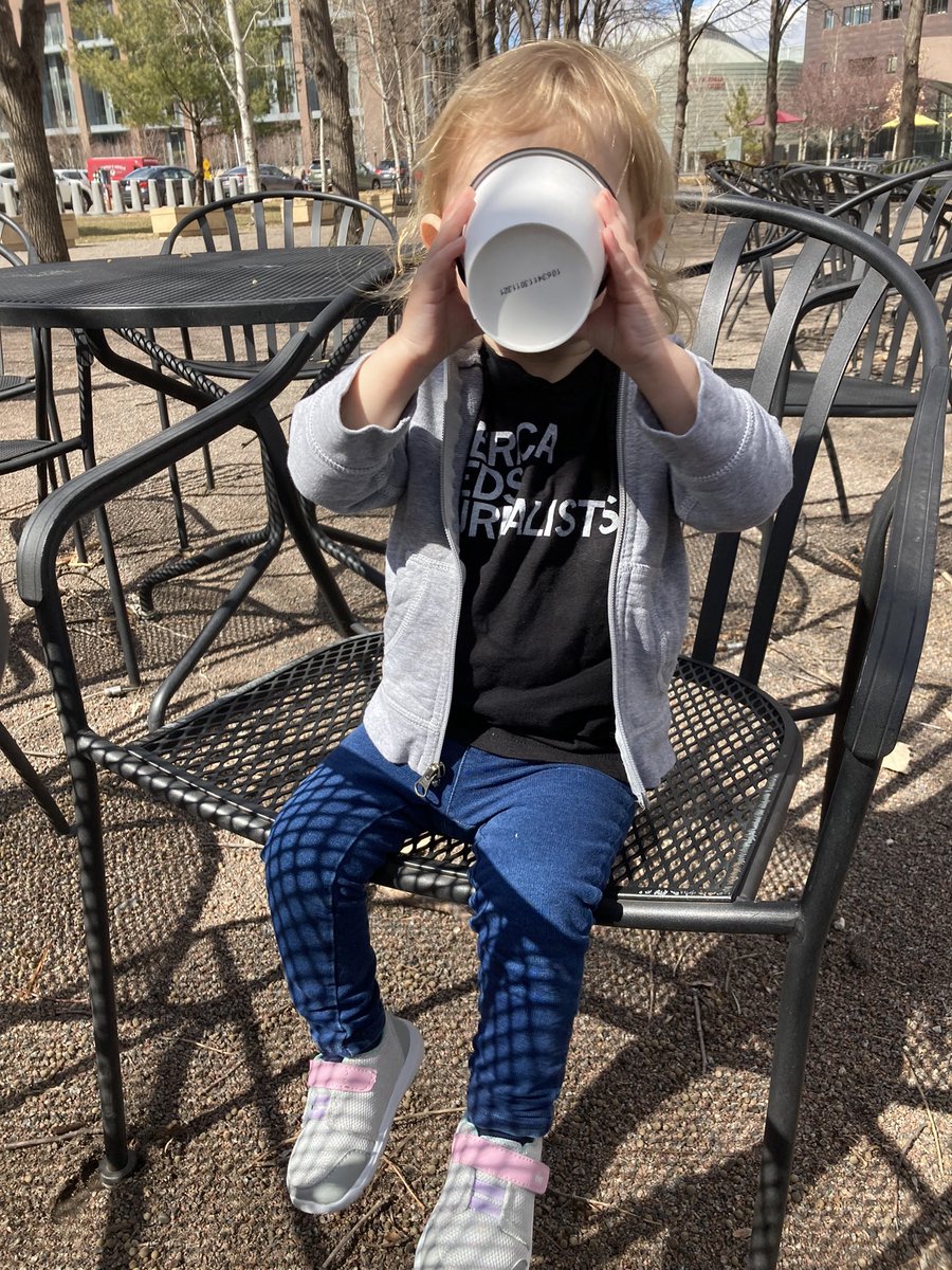 mlraposa's tweet photo. America needs journalists.
Journalists need coffee.
Thanks for letting the kid tag along, Midwest Journalism Conference. #MJC22 https://t.co/G8owp7GrAe