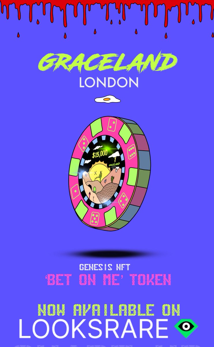 Hey everyone my first genesis drop - ‘bet on me’ token is now available on @LooksRareNFT - if you grab one now you’ll be extremely benefited with my BIGGEST project to come- THIS IS JUST THE BEGINNING 😇💙 #nft #NFTCommunity #NFTS #nftart #Casino #Staking #NFTartist #NFTartists