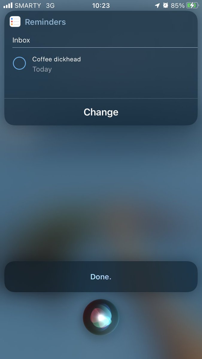 „#HeySiri, remind mi today about Coffee Ticket”