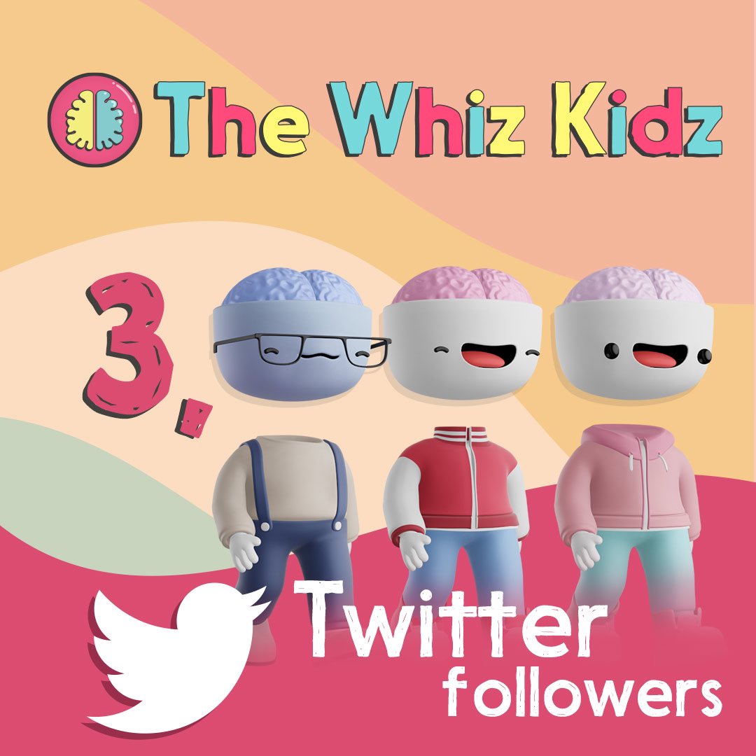 thewhizkidznft's tweet photo. The Whiz Kidz are here 🧠

Thank you for 3k on twitter and discord in overnight ❤️

Can’t wait to show you all of the exciting things we have planned for our community! 🔥 https://t.co/6r8egxTm0T