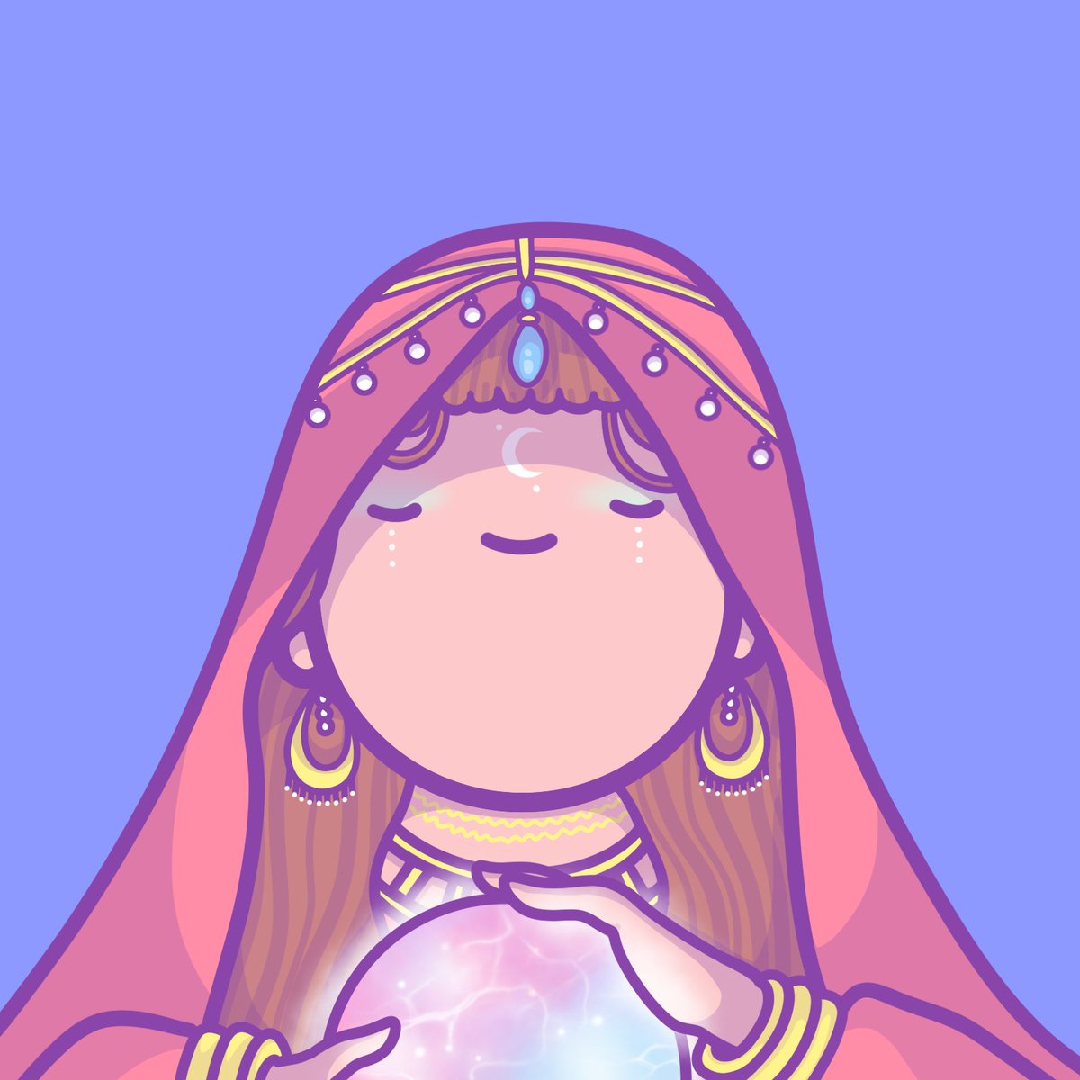 🔮✨ Your future will be full of abundance, healing, and you will have great luck in all upcoming discord raffles ✨🔮

Meet our newest Plumptin, Luna! 🌙 
[raffle to mint in dc]
#nft #nftdrop #plumptins #nftcommunity