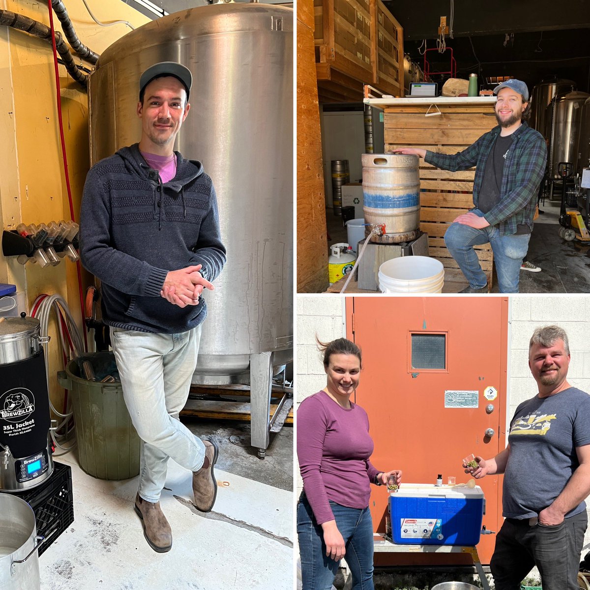 VicBeerWeek's tweet photo. Spending the day at @MoonBrewery for our first Beer School event. Thank you to Brewmaster Clay and to our home brewers for sharing so much knowledge! #vicbeerweek https://t.co/aomcHO7W90