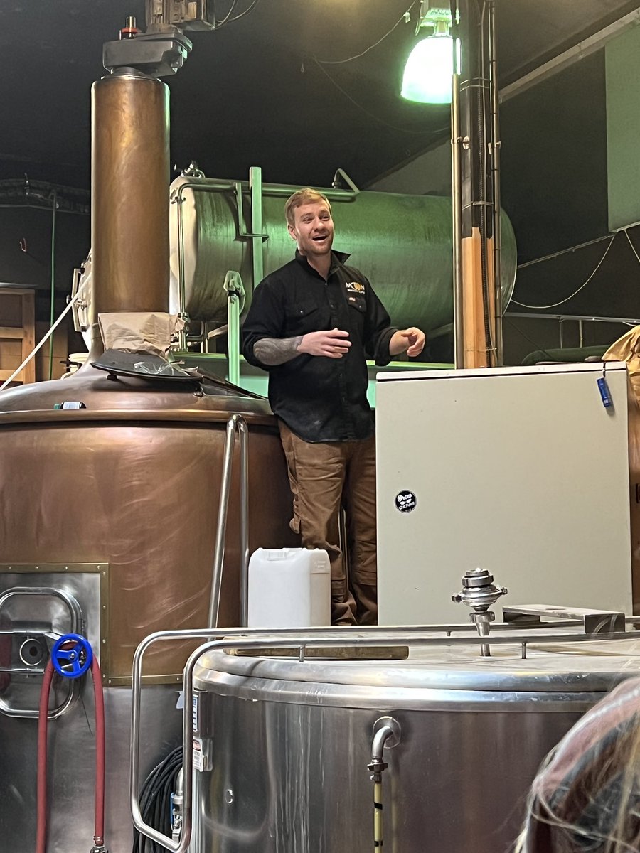 VicBeerWeek's tweet photo. Spending the day at @MoonBrewery for our first Beer School event. Thank you to Brewmaster Clay and to our home brewers for sharing so much knowledge! #vicbeerweek https://t.co/aomcHO7W90