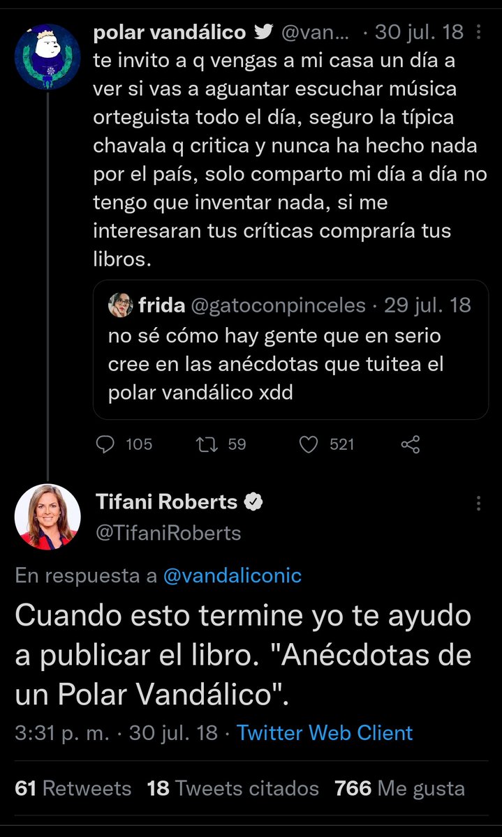 Cuidado y la <a href="/TifaniRoberts/">Tifani Roberts</a> tenía una relación más que cercana con el @vandaliconic .... 🤫