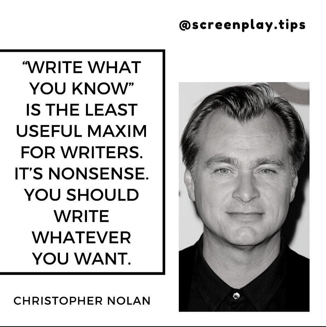 MjkVillareal's tweet image. #screenplaytips  #screenwriting  #nolan
