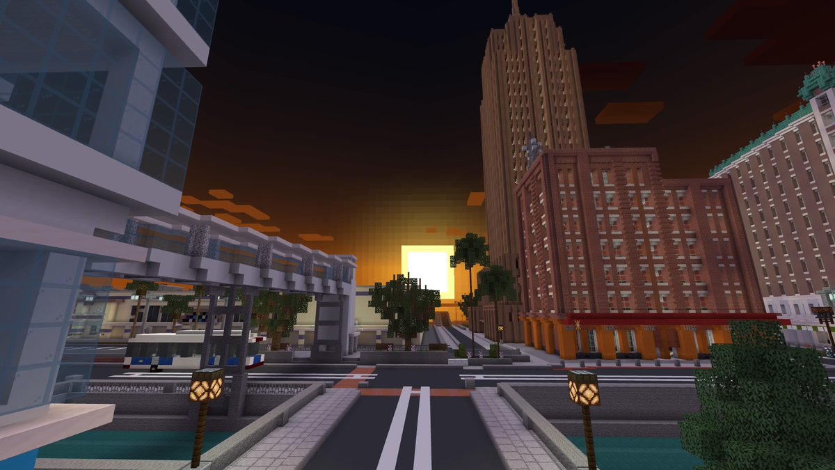 Theraptorpig1's tweet photo. Its beautiful. Suncity #City #Minecraft https://t.co/NttftYDQgG