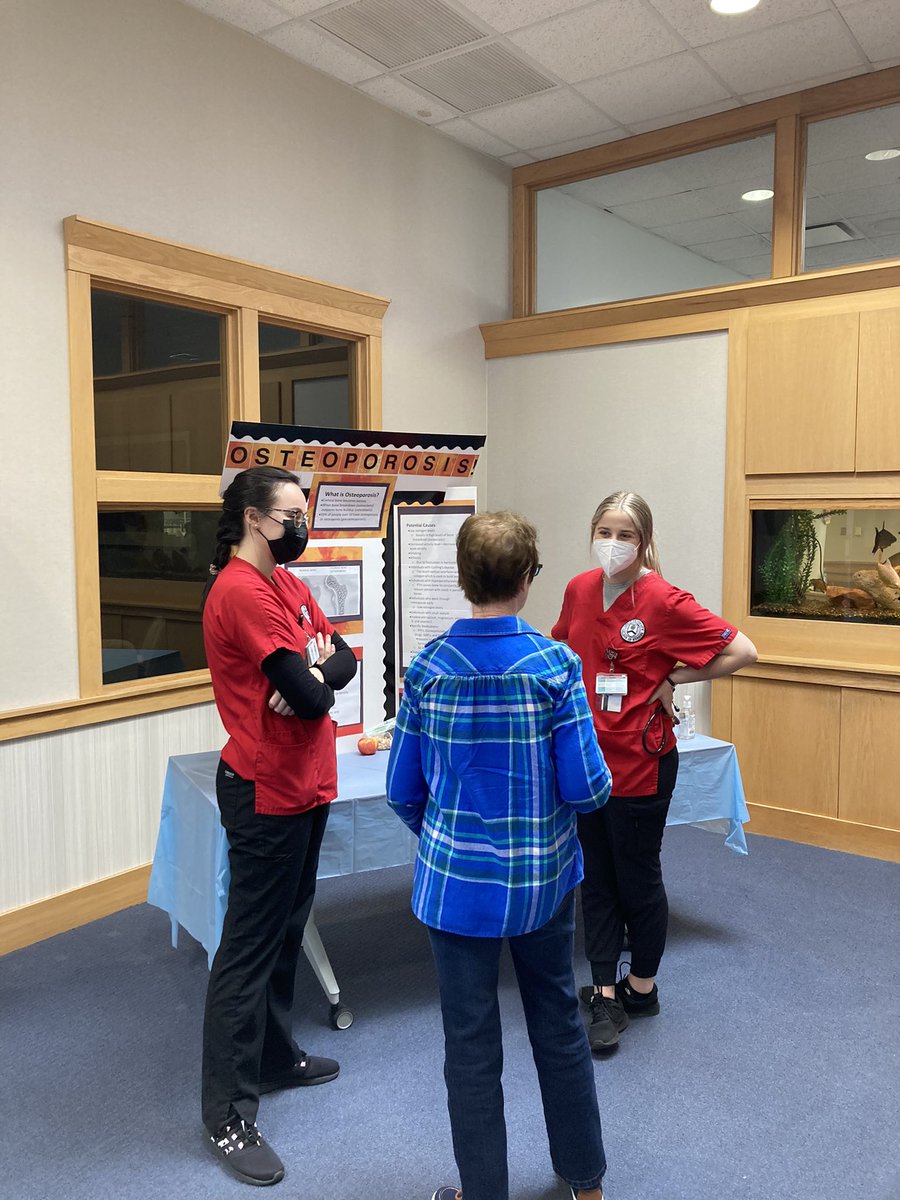janetrainor5's tweet photo. Lewis University CONHS on the move! Nursing, SLP, and OT students  participated in a Healthy Aging health fair at Mayslake Village. Great education and fun for all! https://t.co/3M4jb5AyZ3