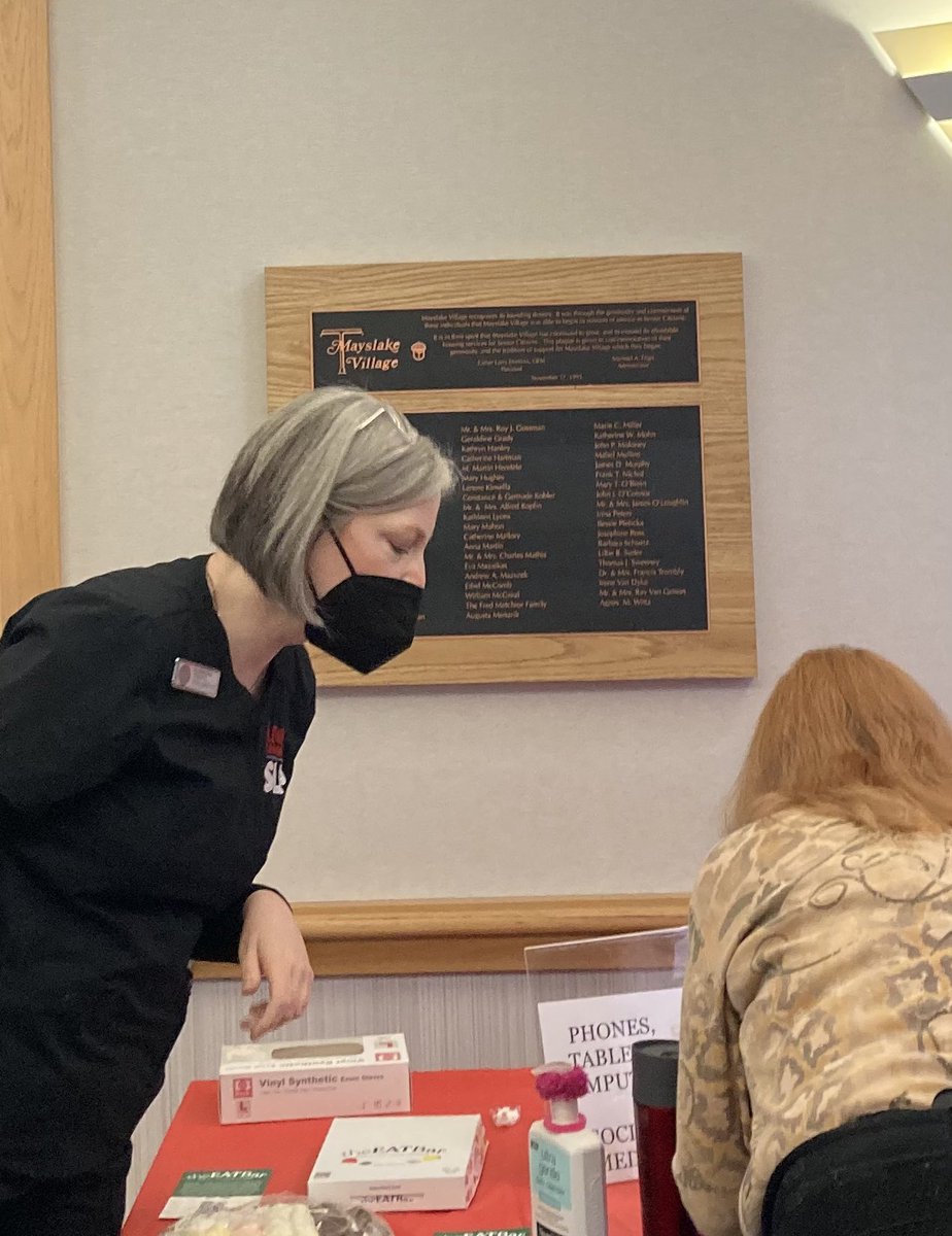 janetrainor5's tweet photo. Lewis University CONHS on the move! Nursing, SLP, and OT students  participated in a Healthy Aging health fair at Mayslake Village. Great education and fun for all! https://t.co/3M4jb5AyZ3