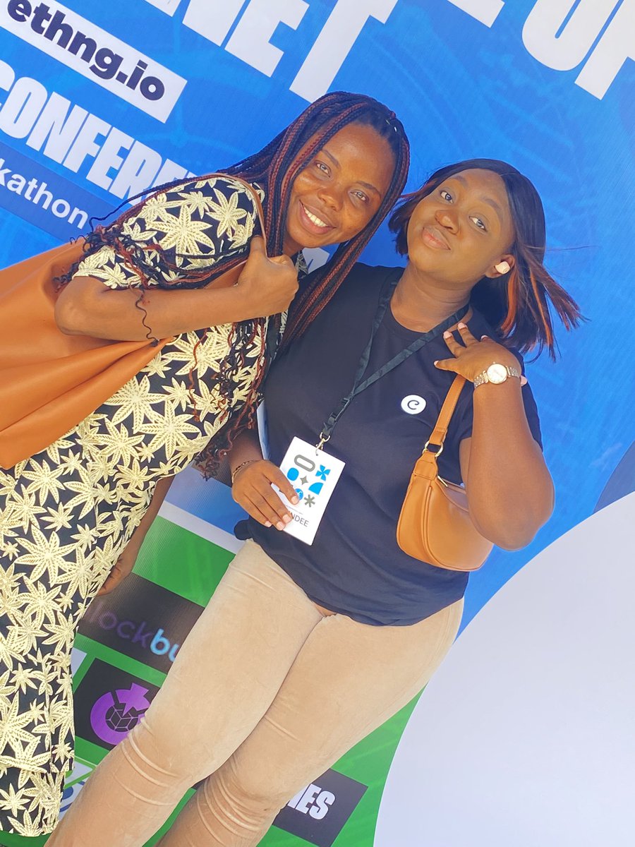 iUzunma1's tweet photo. #HackWithFilecoin @EthereumNigeria #FilecoinConferenceLagos
Got to meet @koderHolic in person today
Today was 🥰🥰🥰
Made a new connection- Oge 🤗😇❤️ https://t.co/2ya7N8hva6