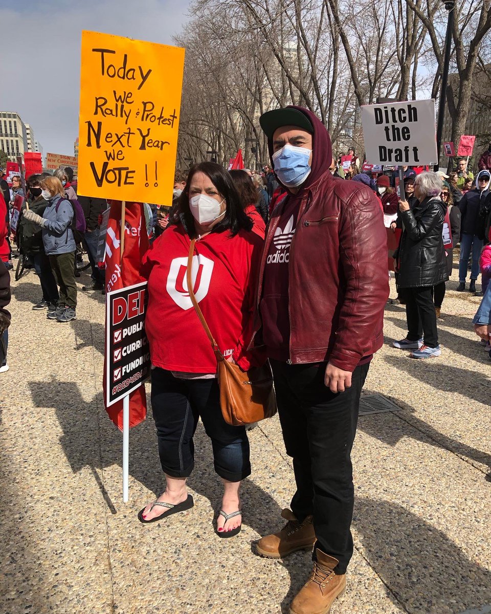 Great to see so many out at the Edmonton rally to #DitchTheDraft at the Alberta Legislature. Thank you to all the organizers and citizens that came out to send a strong message to the <a href="/UCPCaucus/">United Conservative Caucus</a> that nobody wants their curriculum #ableg #abpoli