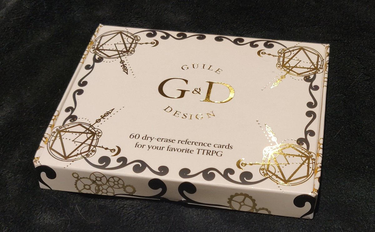 GuileAndDesign's tweet image. These dry erase reference cards for your favorite #ttrpg are finally available online! Each pack contains enough cards to satisfy any witch or wizard and comes with a marker included. Create your own spells and magical items for the next game night!

tinyurl.com/GnDcards