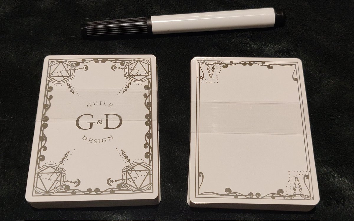 GuileAndDesign's tweet image. These dry erase reference cards for your favorite #ttrpg are finally available online! Each pack contains enough cards to satisfy any witch or wizard and comes with a marker included. Create your own spells and magical items for the next game night!

tinyurl.com/GnDcards