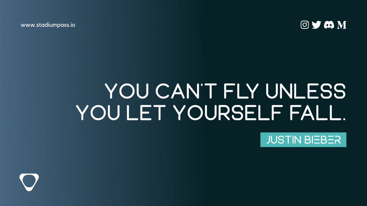 StadiumPass's tweet photo. Failure is a secret ingredient to your success. 💯
@justinbieber
#StadiumPass #NFTMusic #NFTConcert https://t.co/LoeH4oKq2b