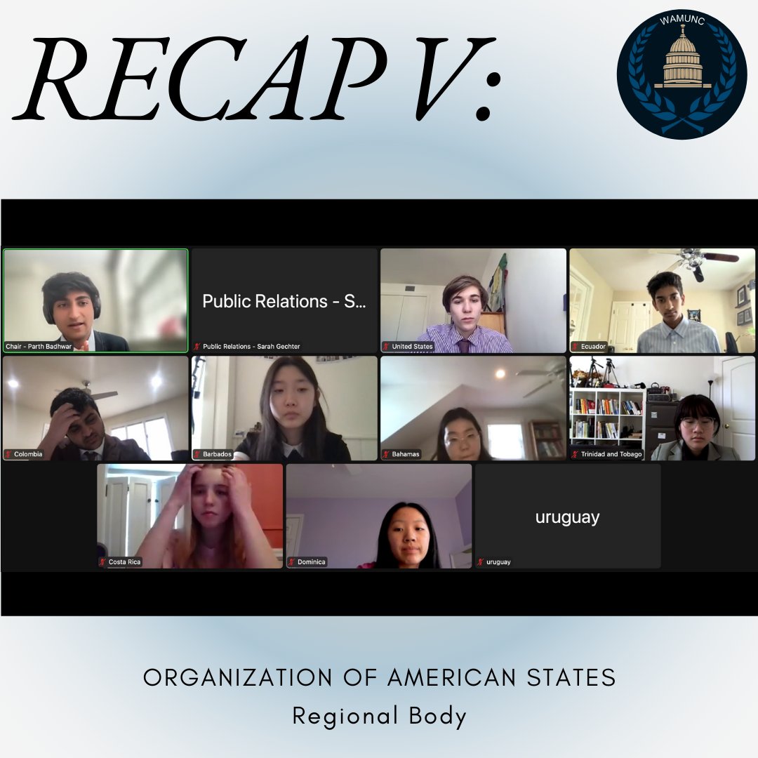 WAMUNC's tweet photo. Committee Session V, what a vibe. Here are some highlights! https://t.co/ZjKl1vseaR
