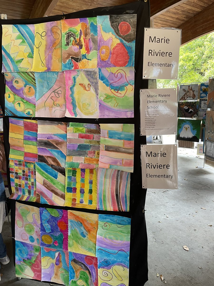 Shannon_Castay's tweet photo. Marie Riviere Artist displaying their masterpieces at the Audubon Zoo today!! @RiviereES #THE_RIVIERE_WAY #SEAGULLSONAMISSION https://t.co/UVxlXW4UJI