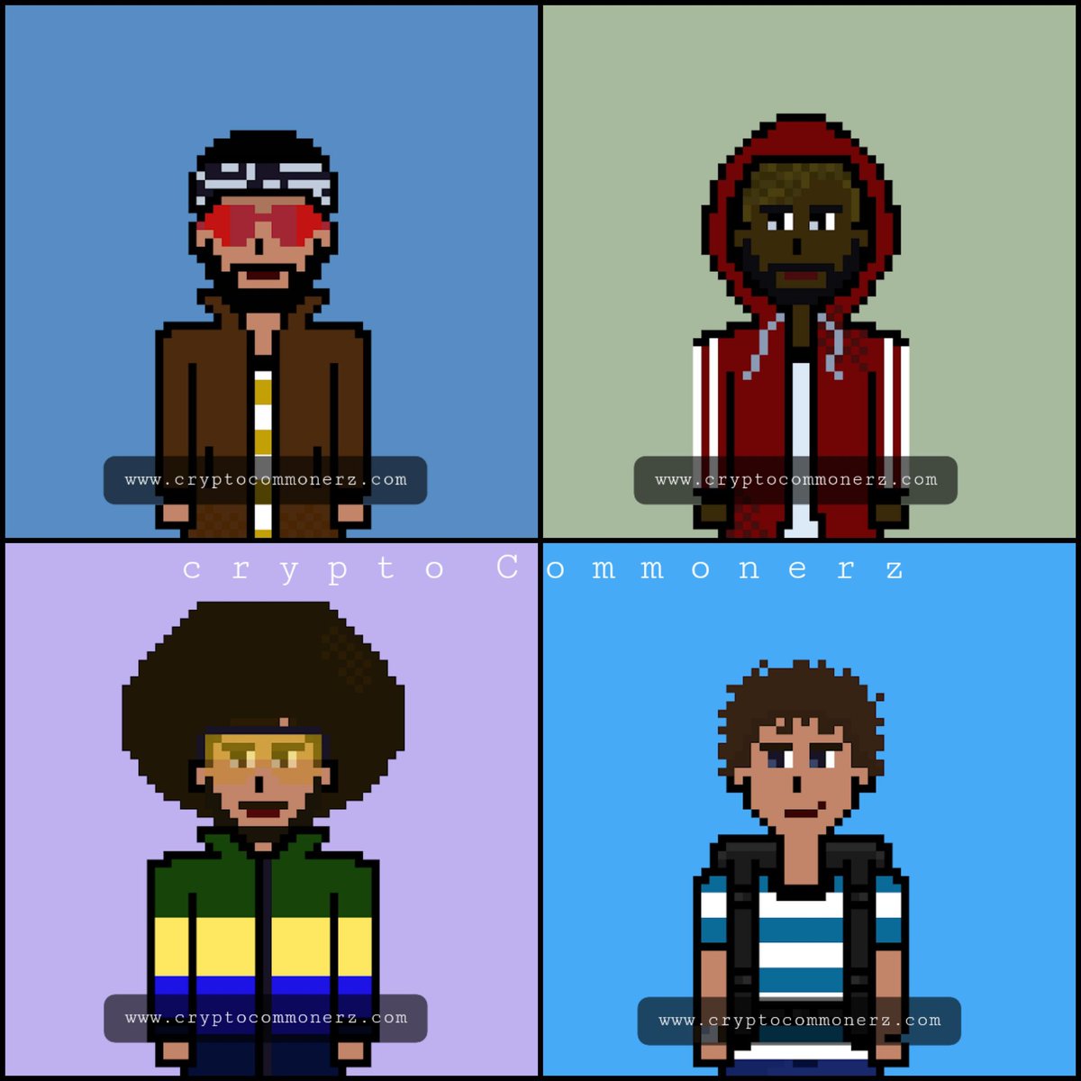 cryptoCommonerz's tweet photo. cryptoCommonerz 🙂 
🖼 1:1 Handmade 64x64 pixel art 
🚫 No gas fee (Polygon)
⛑ Safelisted Collection by Opensea 

Website:
https://t.co/4nKbe6SlPc

Discord:
https://t.co/3VBRvWym3w

Opensea:
https://t.co/GsrozYBbha 

#NFTCommunity #NFTs #nftcollector #nftart https://t.co/VhmIzkot4F