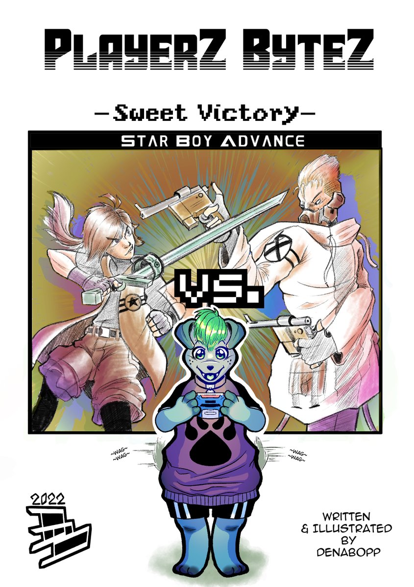 Denabopped's tweet image. Here it Is! I present to you all PlayerZ Bytes: Sweet Victory! #PlayerZ #Manga #CLIPSTUDIO This is a Short 10-page comic and I'll be publishing two pages every week specifically on Fridays! Comments and Retweets are appreciated!