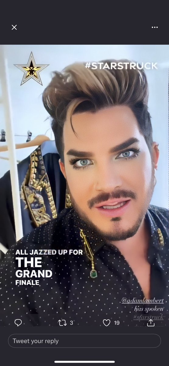 Please let’s just take a moment to appreciate <a href="/adamlambert/">ADAM LAMBERT</a> and his beauty!!  #Starstruck