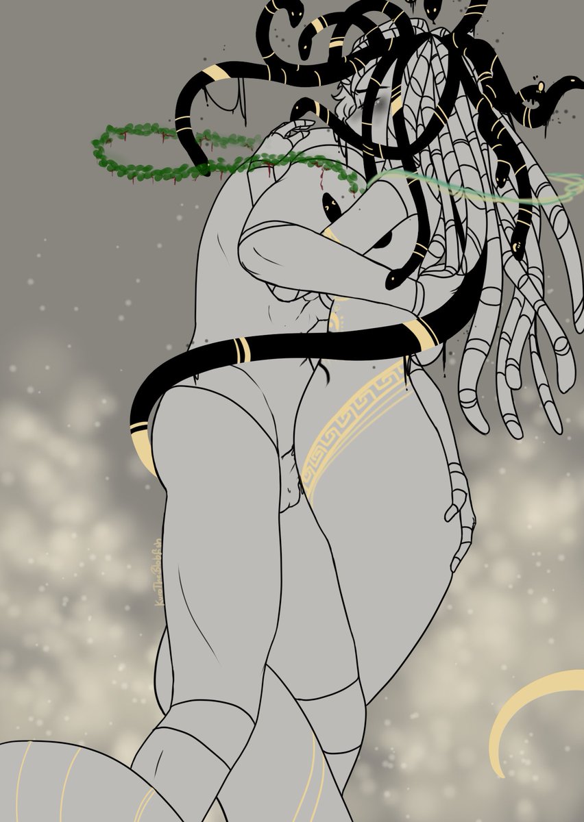 KuroTheBlobfish's tweet photo. Commission for @BoneWolfArt UvU ❤️
#nsfw #meduda #dolls #drawing #porn #snakes #lamia #artistsontwitter https://t.co/cv3qp37d7l