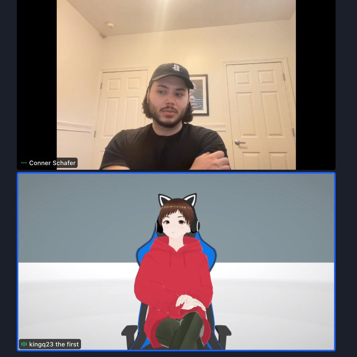 amasad's tweet photo. A nym showed up at #ReplCon with an avatar and a voice modulator. @Replit community is living in the future! https://t.co/eTGpLEAlpB