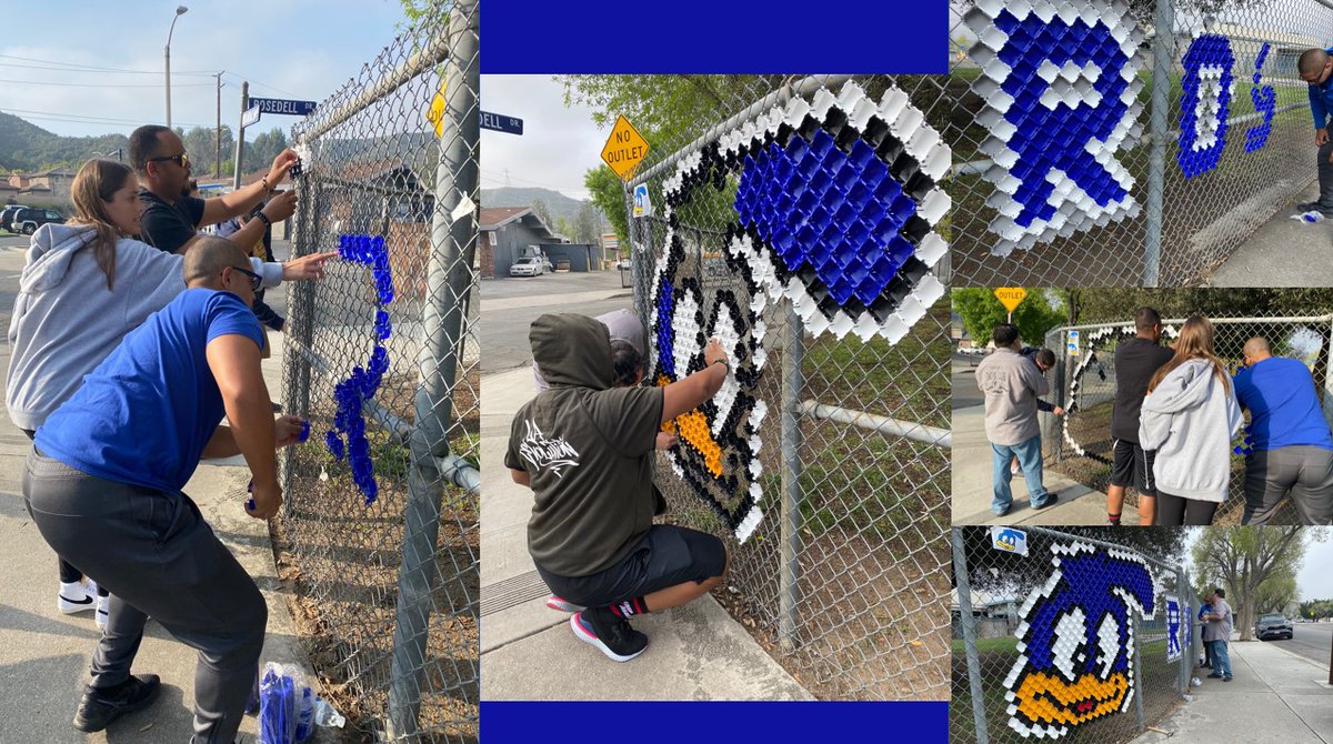rosedellpta's tweet photo. 📣Thank you to all of the volunteers that came out this morning to help put in these awesome "cups" in our fences. ✅Special shout out to our Dad's Club for all of their help! Thank you for supporting Rosedell PTA! https://t.co/2NAuygLoow