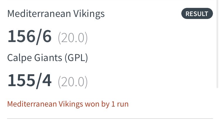 Gibraltar_Crick's tweet photo. What a game…

@medvikingsgpl have won it by the skin of their teeth! 😰 https://t.co/lHJbkzsecV