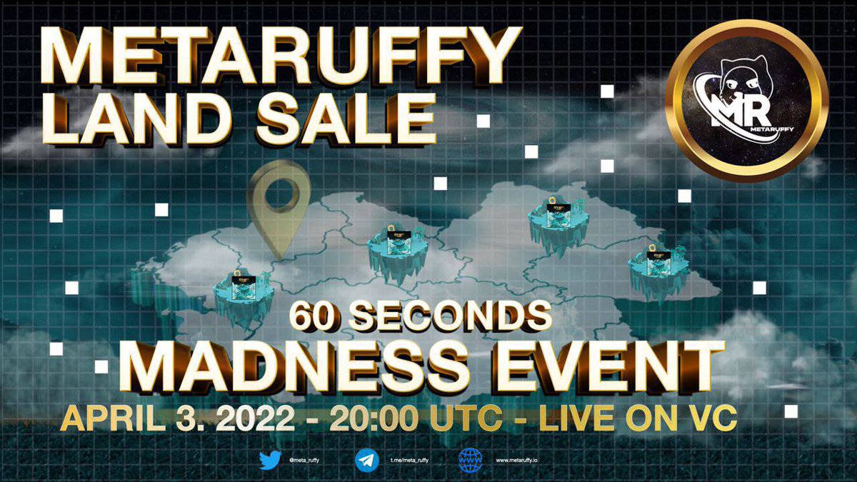 Tiolu_grr's tweet photo. #Metaruffy #Mr #metaverse Load up now and get a change to get your land 1/3 the initial price🎉🎉🎉 https://t.co/QqYPJbpK1I