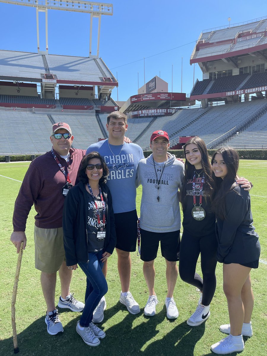 After great conversations with my family, <a href="/CoachSBeamer/">Shane Beamer</a>, <a href="/CoachG_Adkins/">Greg Adkins</a> and the <a href="/GamecockFB/">South Carolina Football</a>  staff. I am 100% committed and staying home…GO COCKS‼️#SpursUp
<a href="/GamecockFB/">South Carolina Football</a>