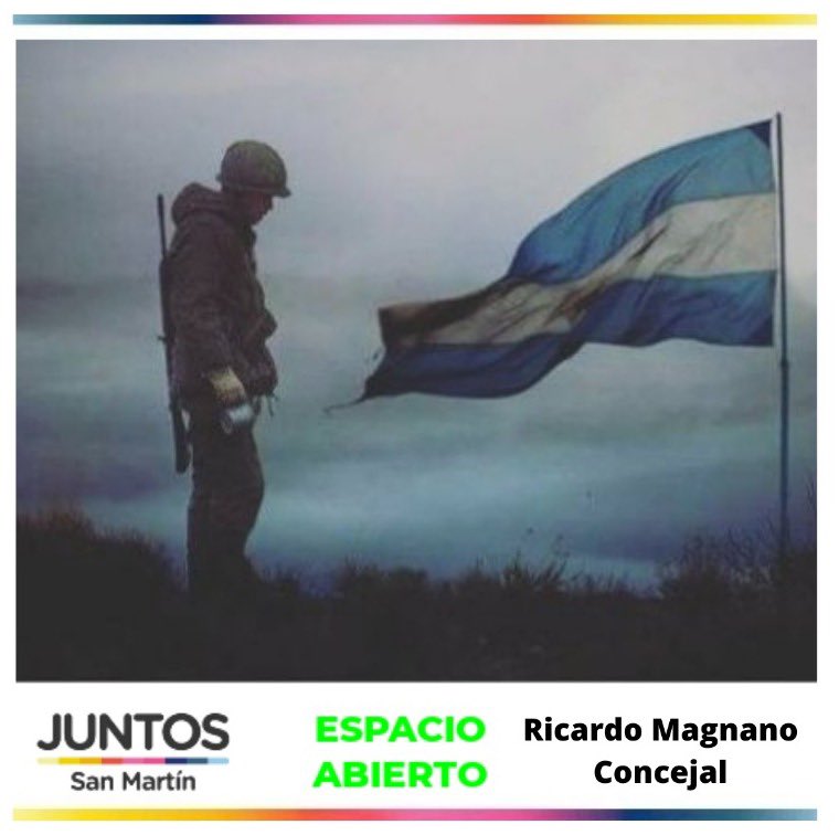 RicardoMagnano's tweet photo. En este día rendimos homenaje a las veteranas y los veteranos, a los caídos y a sus familiares. En el marco de los 40 años del conflicto del Atlántico Sur, ratificamos, como hace ya casi 200 años, el reclamo por ejercicio de la plena soberanía argentina sobre las Islas Malvinas + https://t.co/Y07tgffiQR