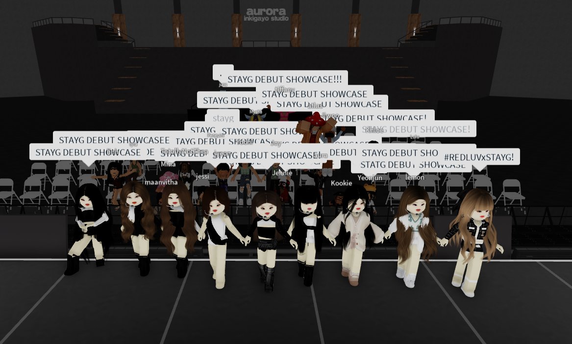AURORAINCRBLX's tweet photo. Thank you to everyone who came to STAYG'S DEBUT SHOWCASE. More to come from STAYG soon. https://t.co/PE8VYuSbhS